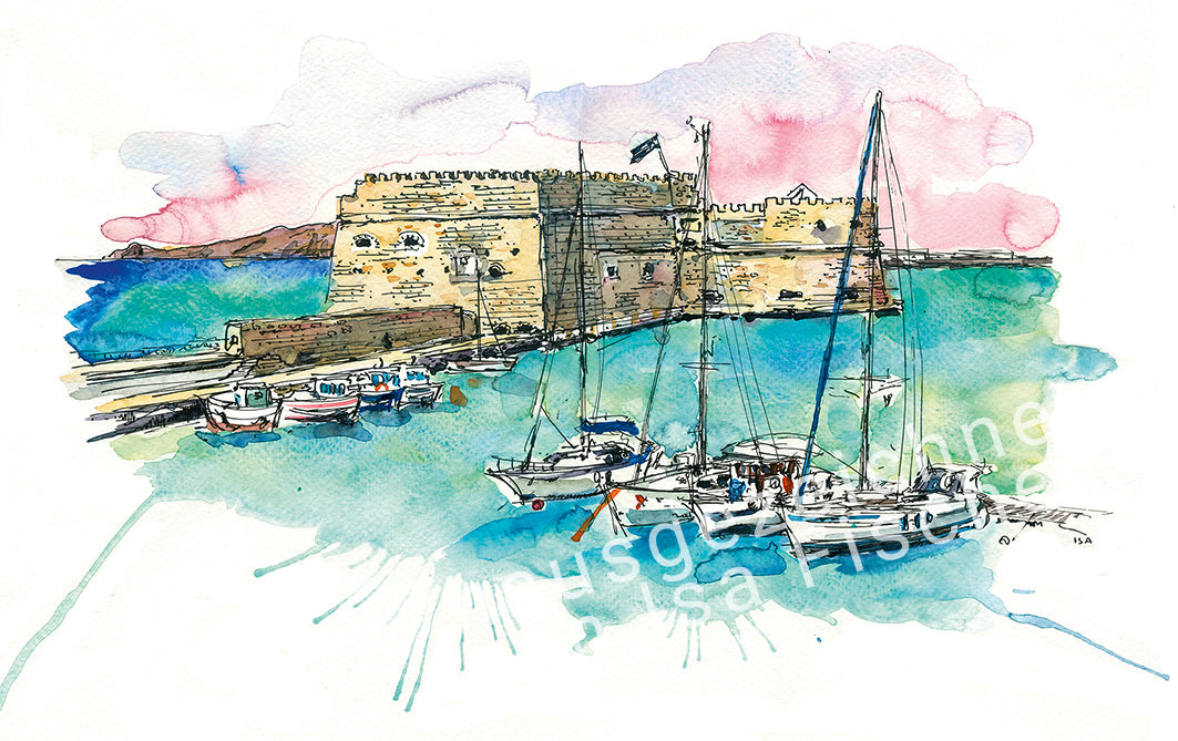 Originalzeichnung "Heraklion"