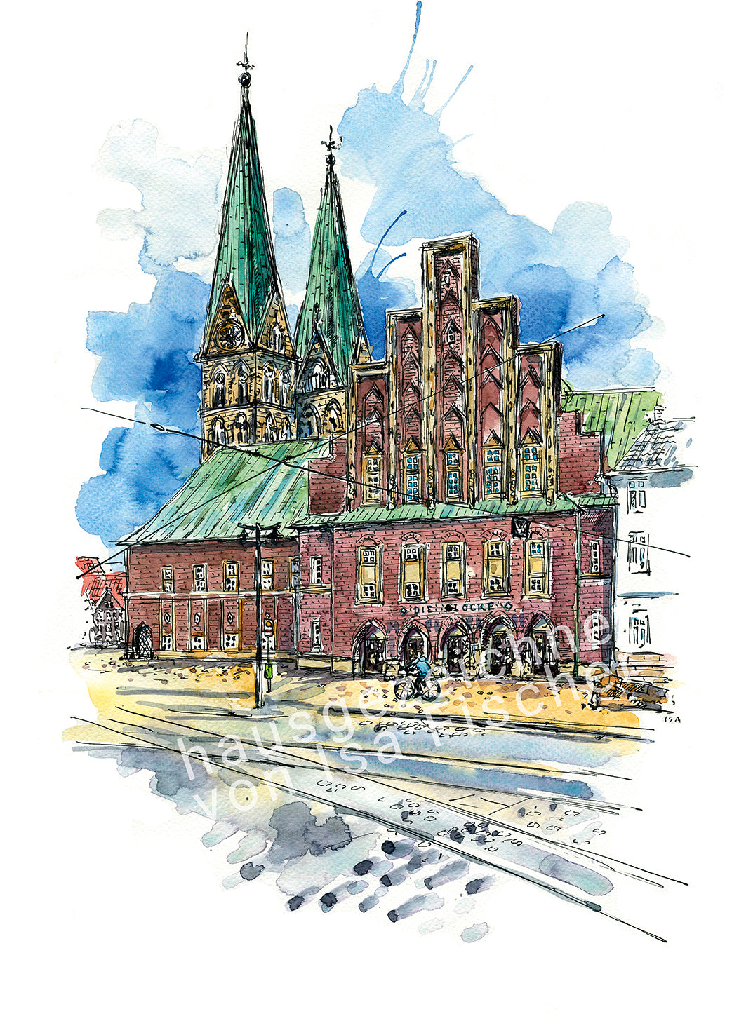 Originalzeichnung Glocke