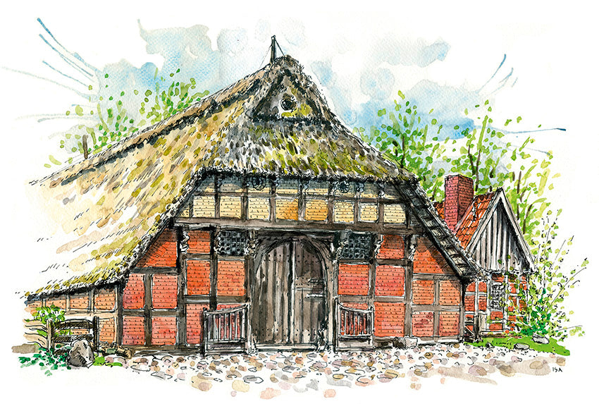 Postkarte Bauernhaus BZ
