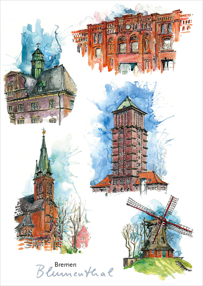 Postkarte Blumenthal