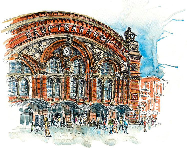 Postkarte Bremer Hauptbahnhof