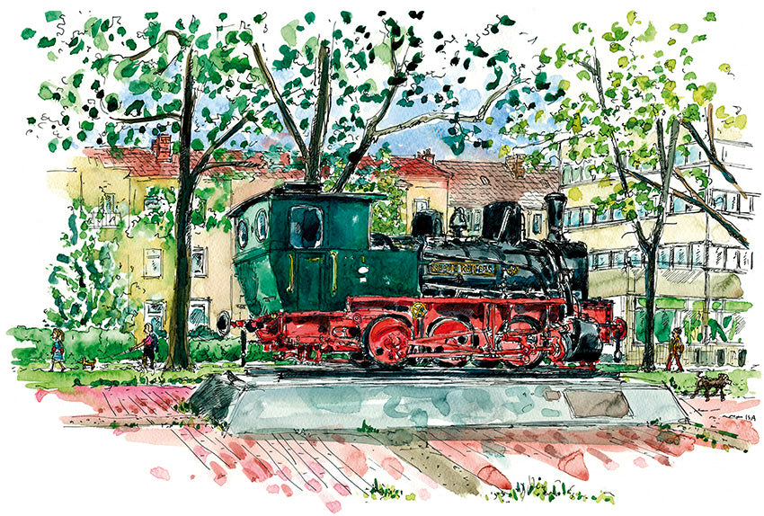 Postkarte Jan-Reiners-Lok