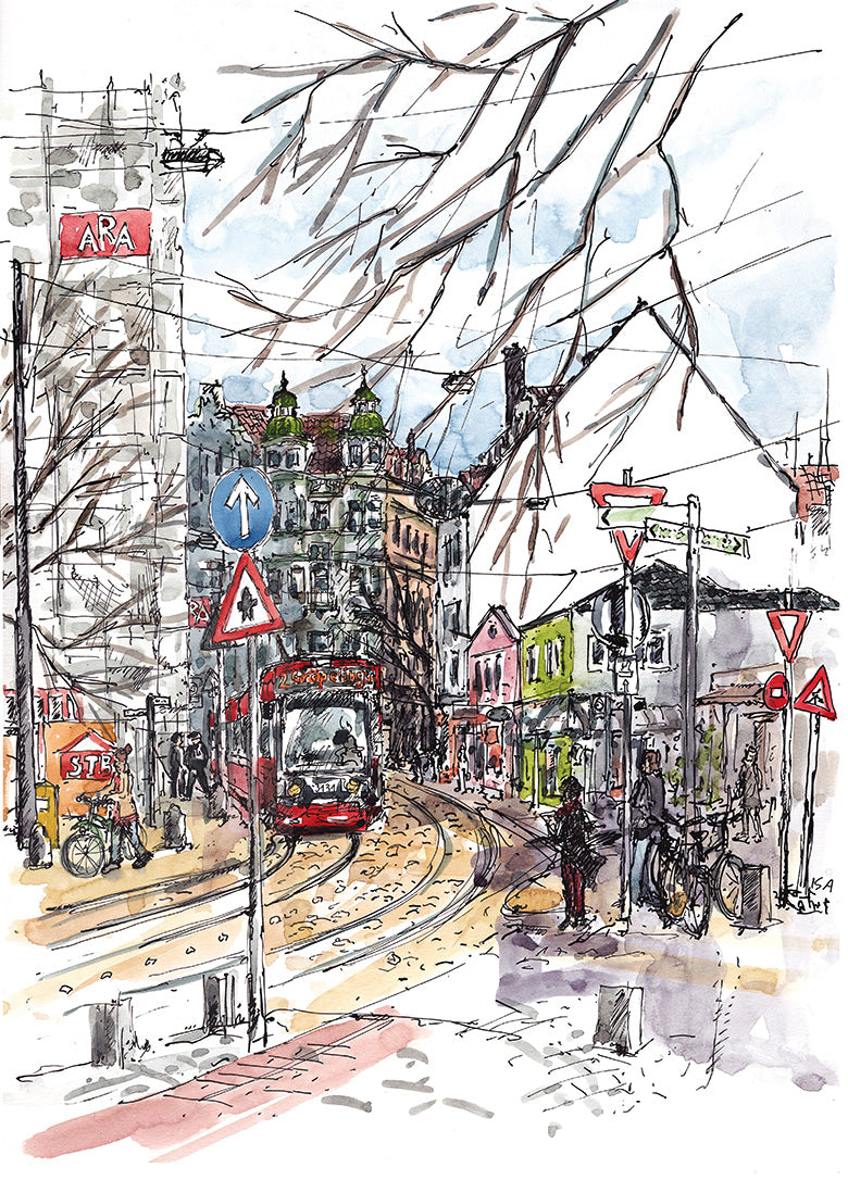 Postkarte Ostertorsteinweg