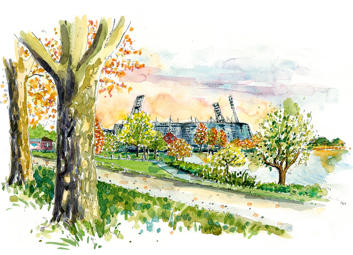 Postkarte Weserstadion