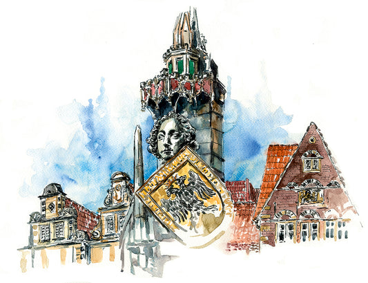 Postkarte Bremer Roland