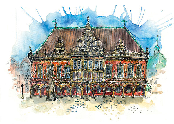 Postkarte Rathaus 2