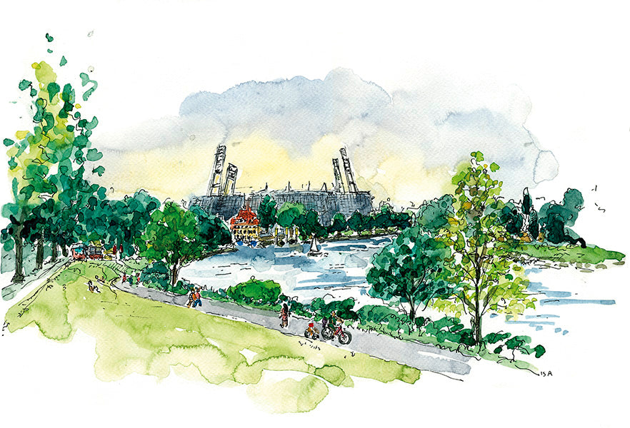 Postkarte Weserstadion 2