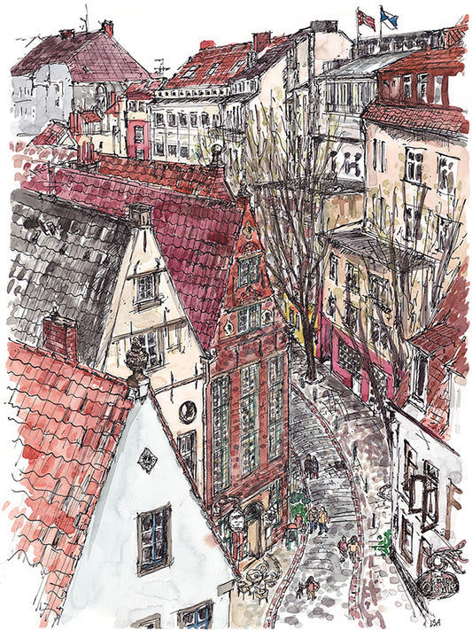 Postkarte Schnoor 2